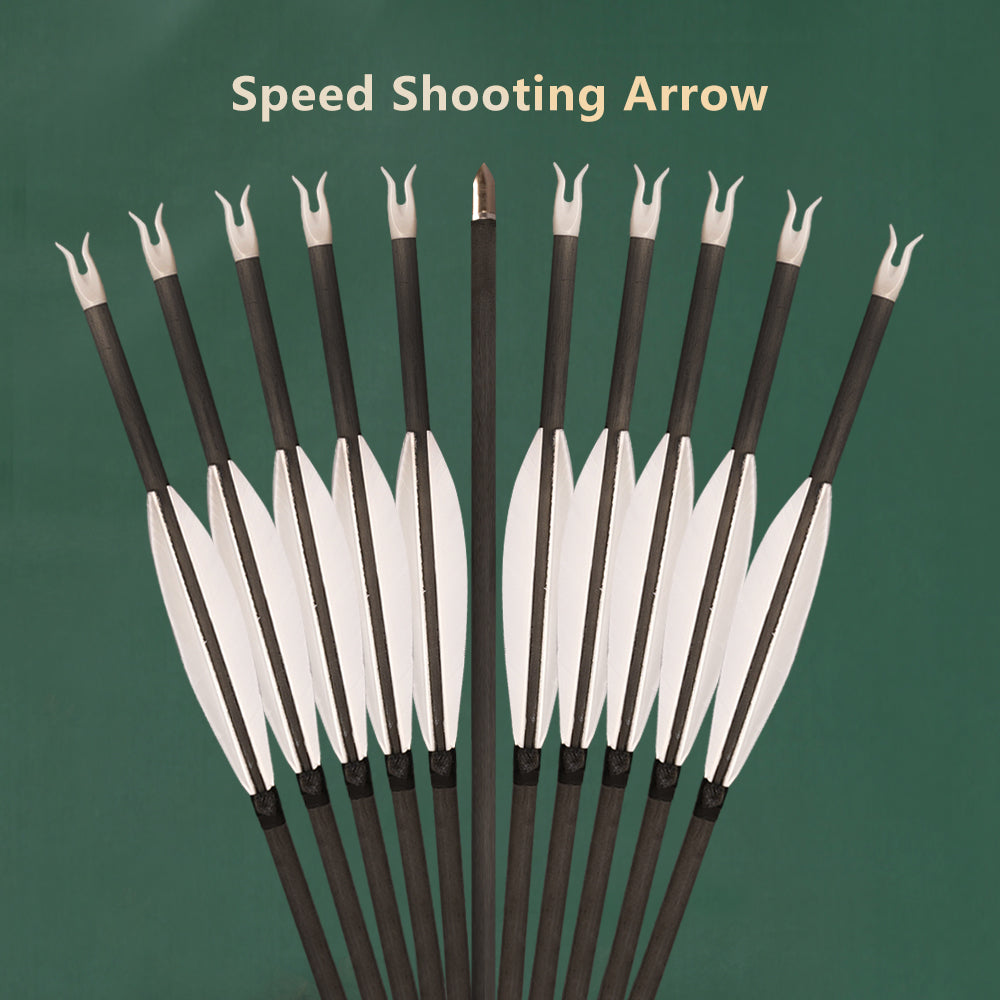 12* 3K Carbon Speed Shooting Arrow（Note Nock Type and Color