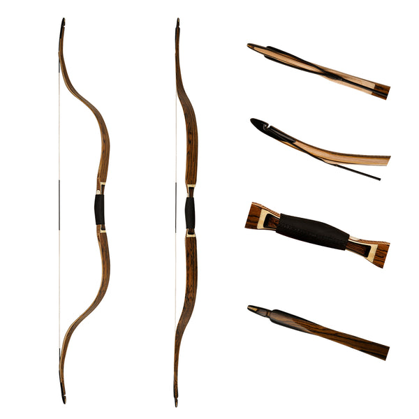 Mongolian Bow, Yuan Dynasty Bow-Mongolia Yuan bow “ Jebe ” ( Golden Sandalwood）